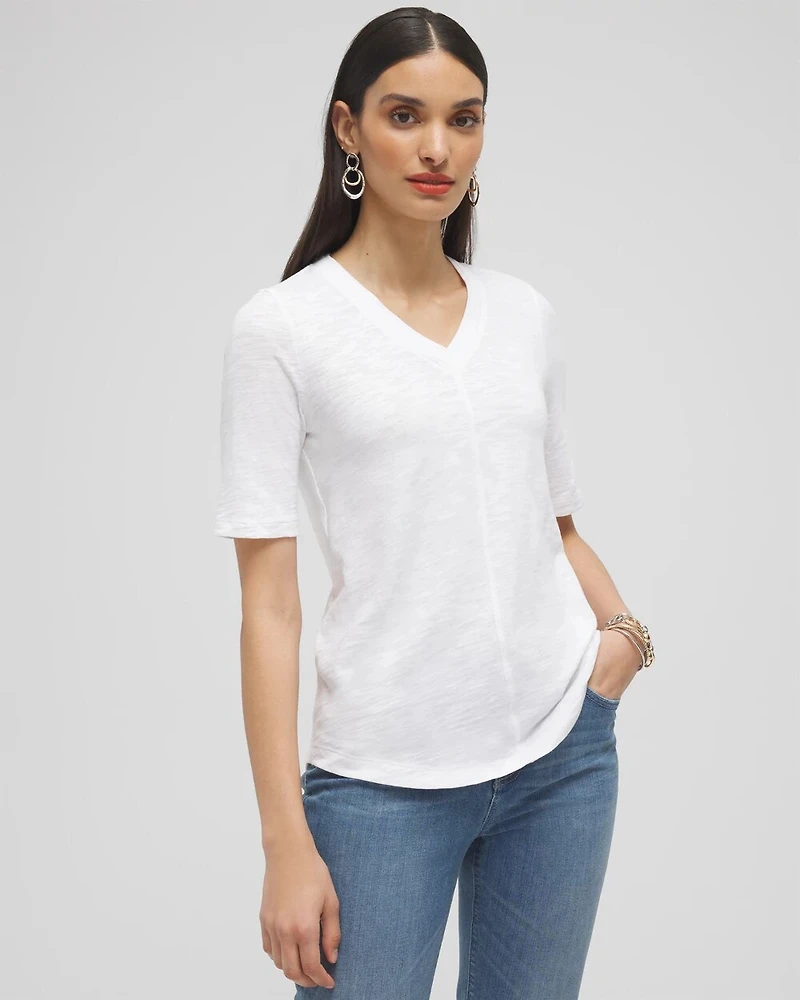 Elbow Sleeve A-line Tee