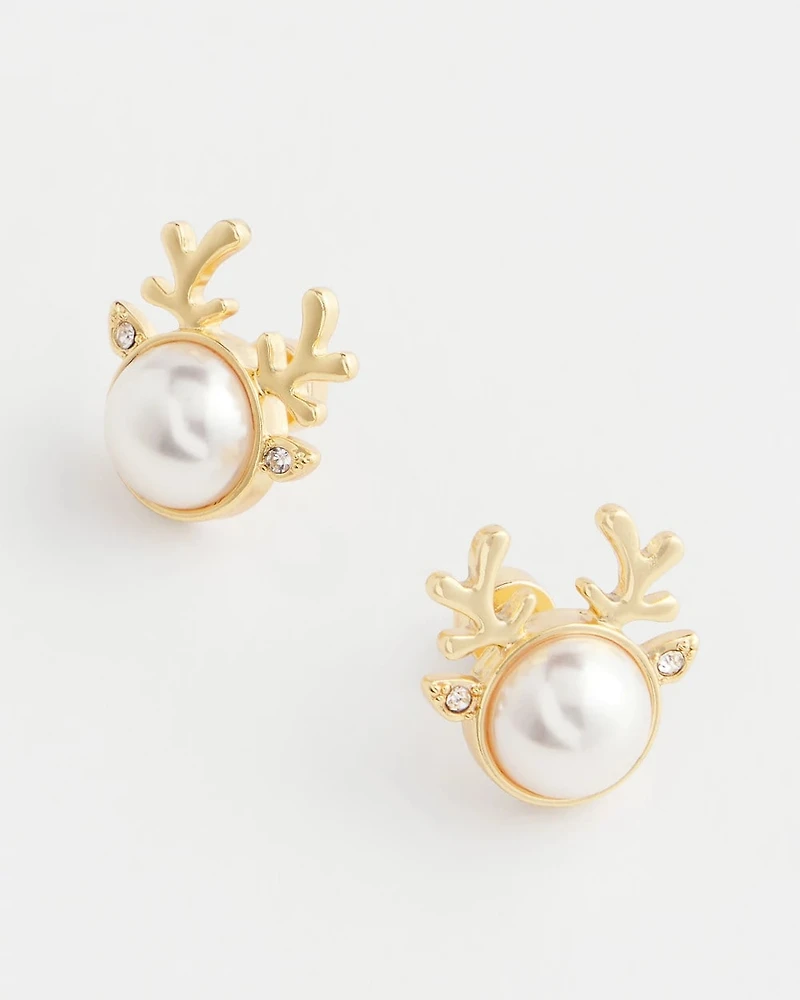 Reindeer Stud Earrings