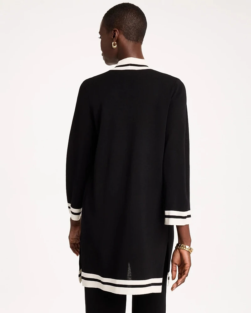 Travelers™ Tipped Long Sleeve Cardigan