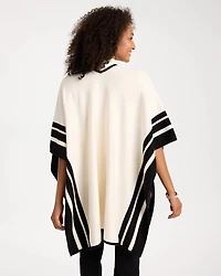 Tipped Double-Knit Ruana