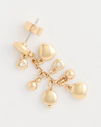 Goldtone Cluster Earrings