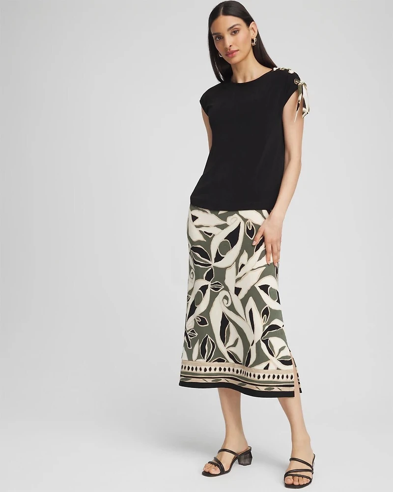 Travelers™ Paisley Midi Skirt