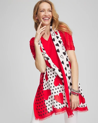 Valentine's Day Oblong Scarf