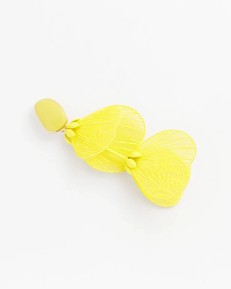 No Droop™ Tonal Mixed Petal Drop Earrings