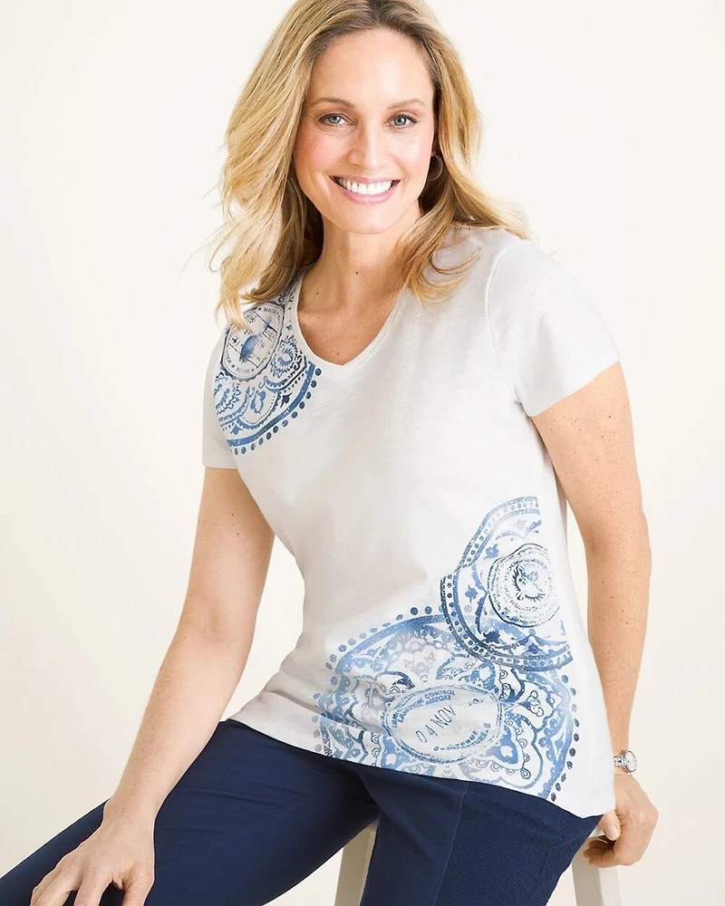 Zenergy Stamp-Print Tee