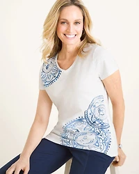 Zenergy Stamp-Print Tee