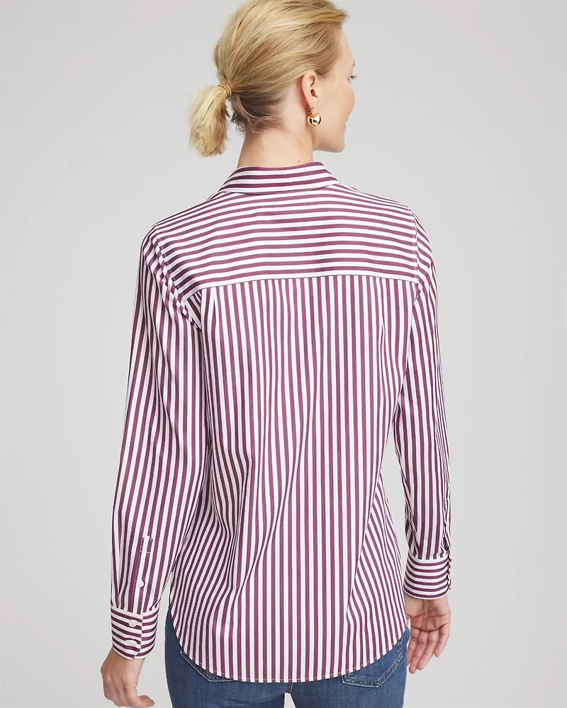 No Iron™ Chianti Striped Shirt