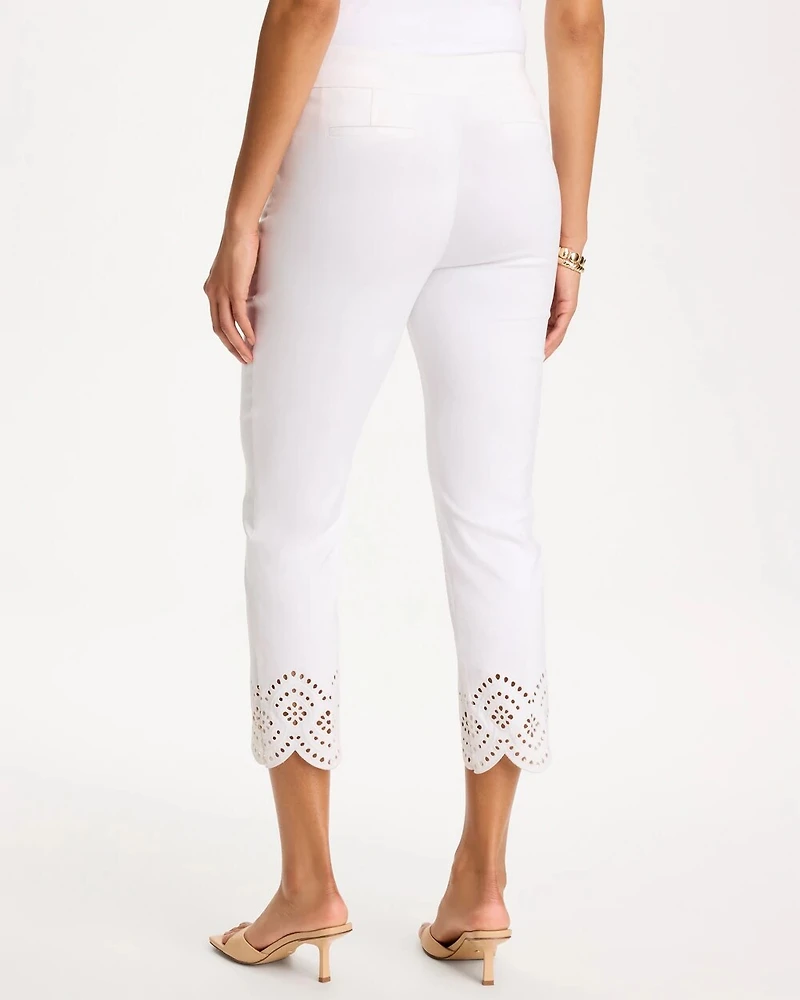 Brigitte™ Slim Scalloped Ankle Pants