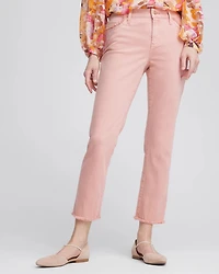 Girlfriend Frayed Cropped Jeans