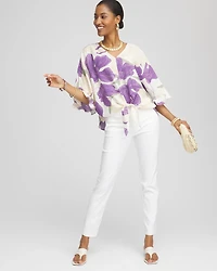 Ecovero™ Tie-Front Frill Sleeve Blouse