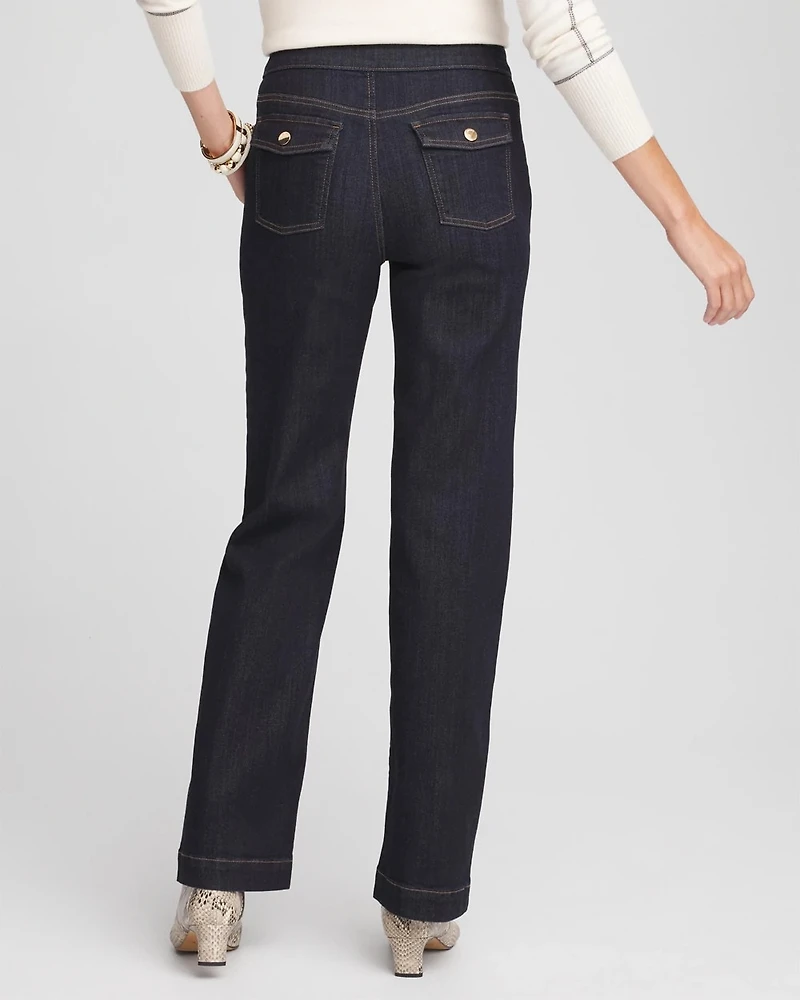 Pull-On Wide Leg Jean