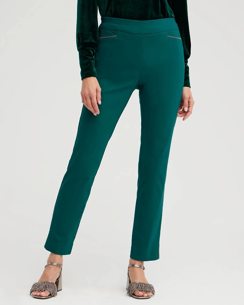 Brigitte Beaded Detail Ankle Pants