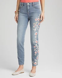 So Slimming® Embroidered Girlfriend Ankle Jeans