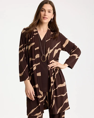 Travelers™ Knit Animal Print Duster Cardigan