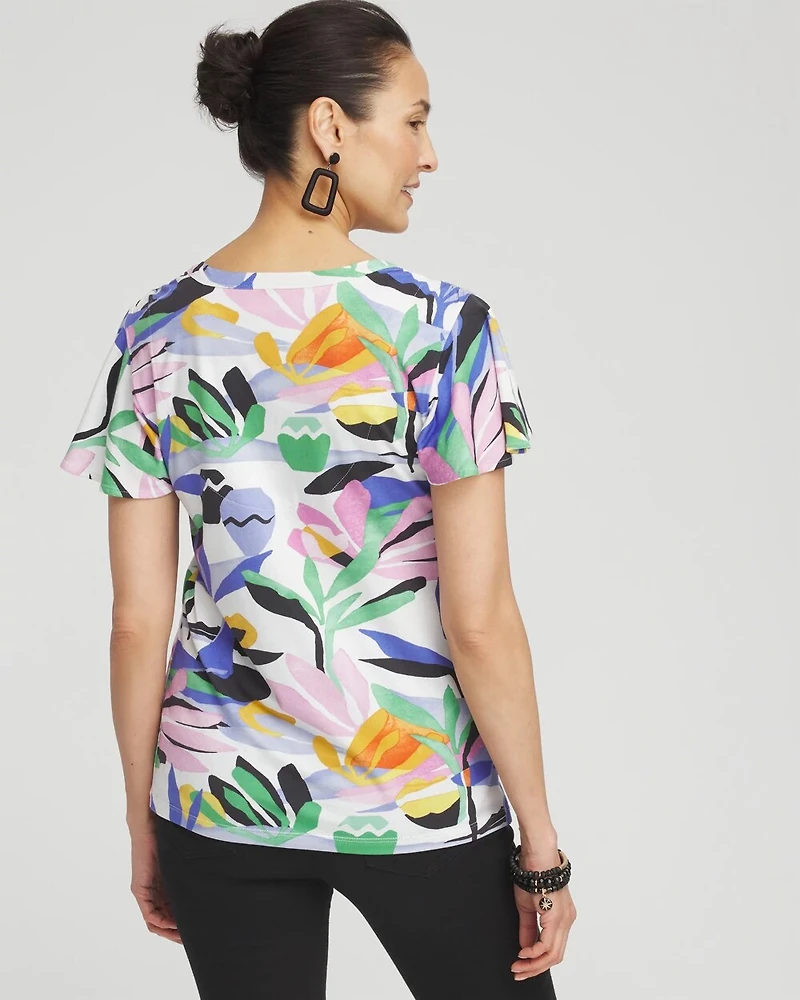 Tropical Flutter Sleeve Tee