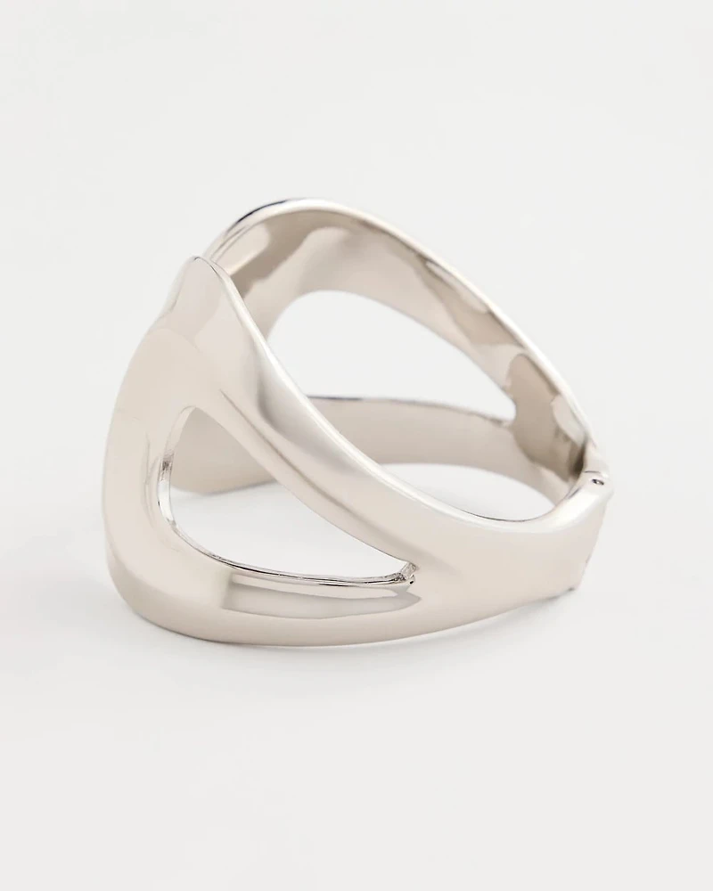 Round Hinge Cuff Bracelet