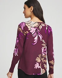 Ella V-Neck Artisinal Pullover Sweater