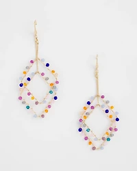 Diamond Shaped Linear Earrings