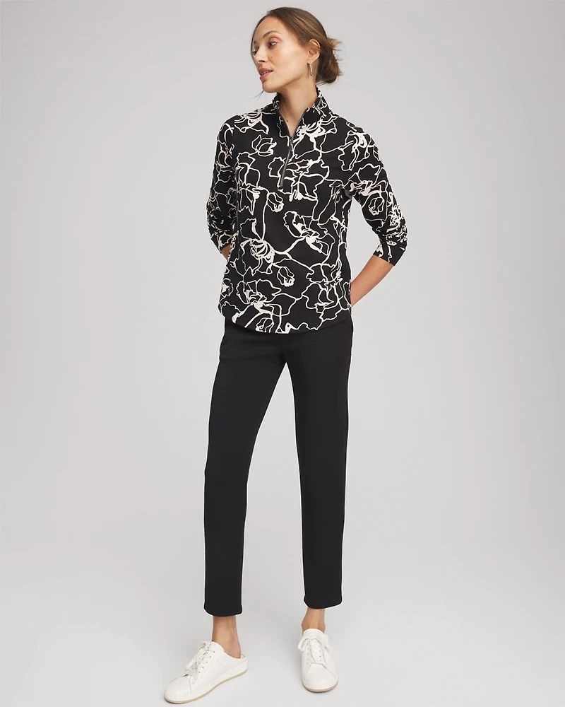 Zenergy® Half-Zip Mockneck Top