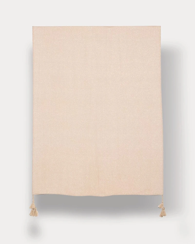 Woven Metallic Oblong Scarf