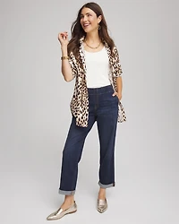 Pull-On Boyfriend Cropped Jeans