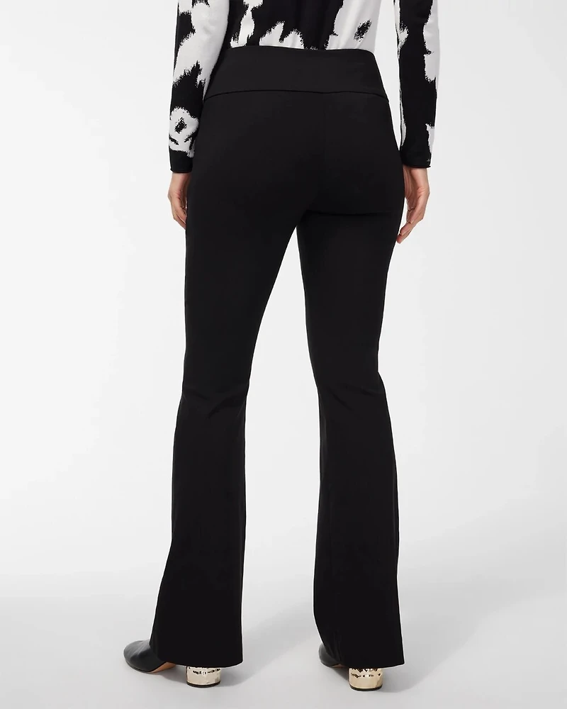 Wide Waistband Flare Pants