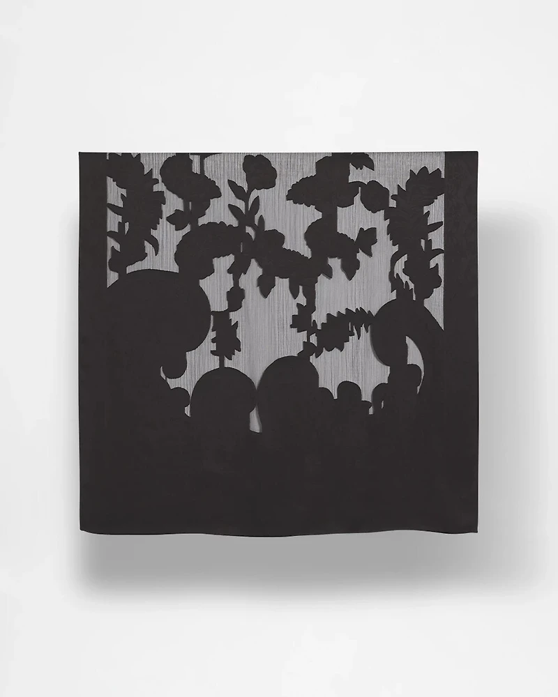 Floral Burnout Oblong Scarf