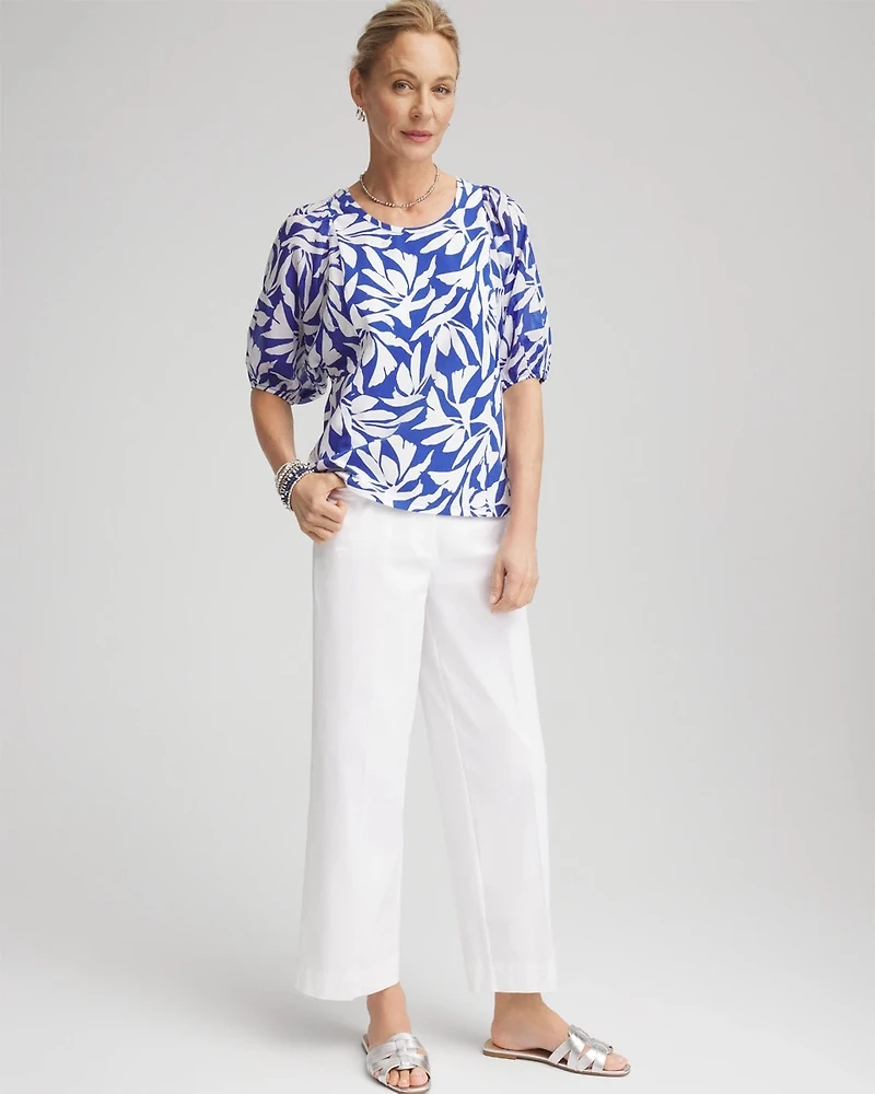 Lightweight Relaxed Straight Cropped Pants
