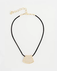 Gold Glitz Pendant Necklace