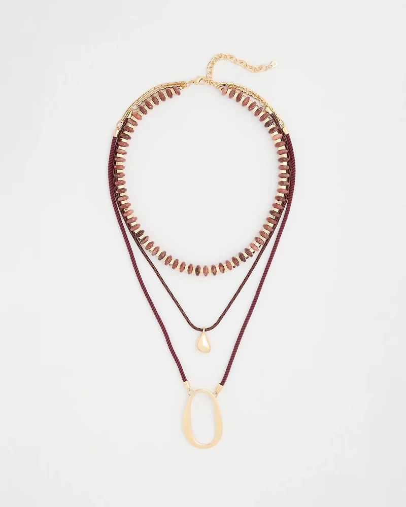 Convertible Beaded Pendant Necklace