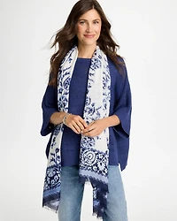 Paisley Printed Oblong Scarf