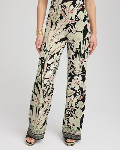 Travelers™ Island-Motif Palazzo Pants