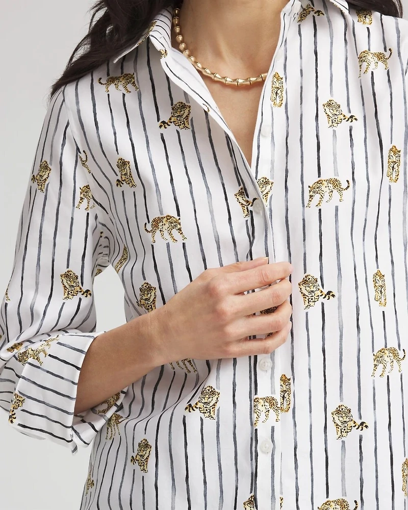 No Iron™ Leopard Graphic Shirt