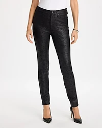 Faux Leather Five Pocket Skinny Pants