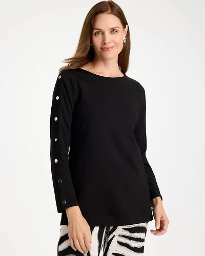 Ponte Cotton Button Tunic