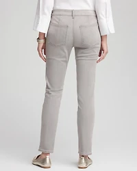 Silver Pull-On Slim Ankle Jeggings