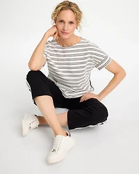 Zenergy® Textured Knit Jacquard Top
