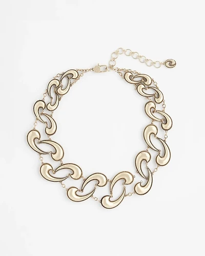 Modern Waves Collar Necklace