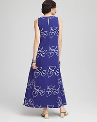 Embroidered Sleeveless Maxi Dress