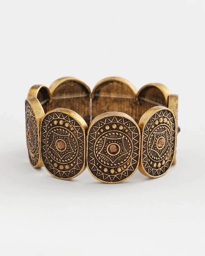 Medallion Stretch Bracelet