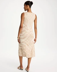 Knit Printed Sweater Dress