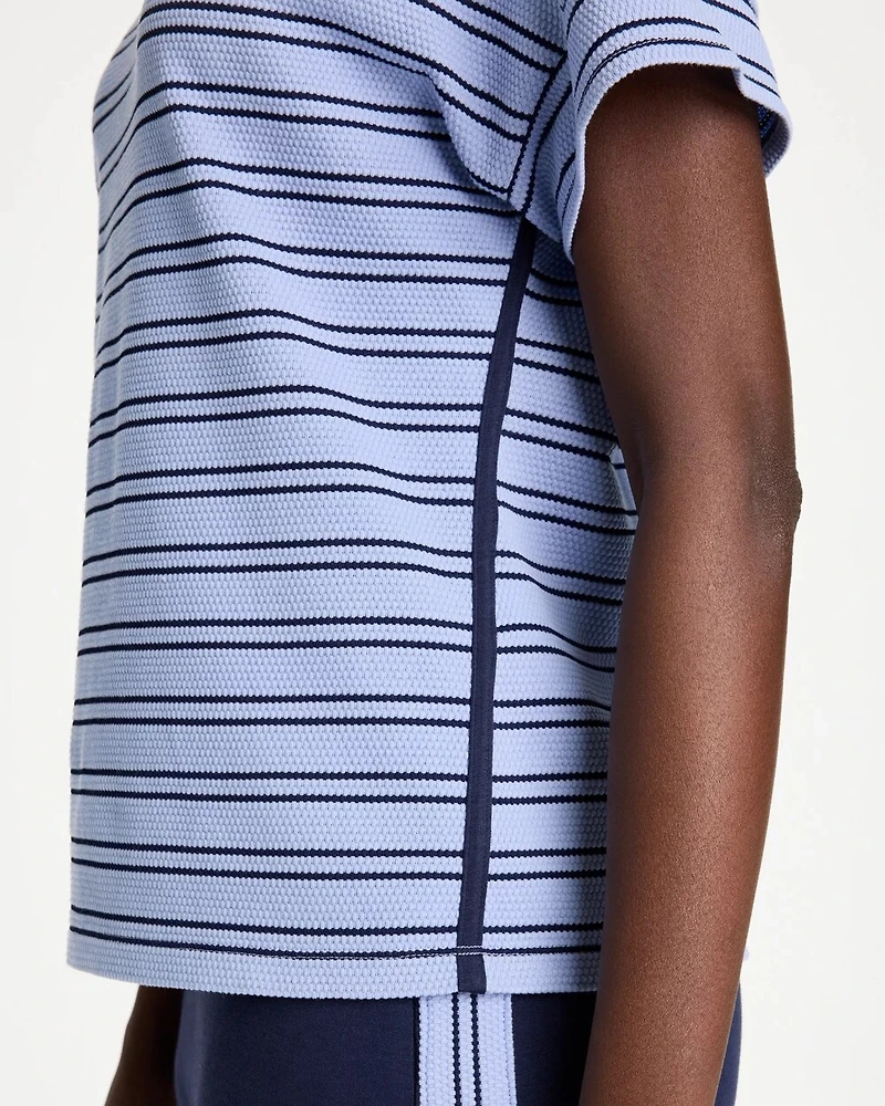 Zenergy® Textured Knit Jacquard Top