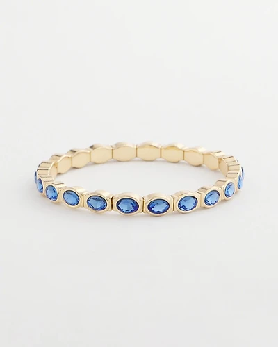 Small Faceted Stretch Bracelet