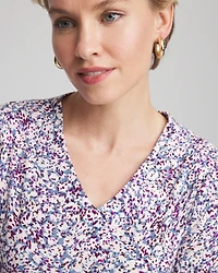 Printed Pima 3/4 Sleeve Tee