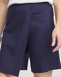 Brigitte™ Pull-On Asymmetrical Wrap Skort