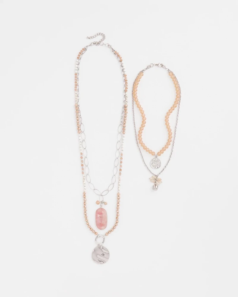 Pink Convertible Necklace