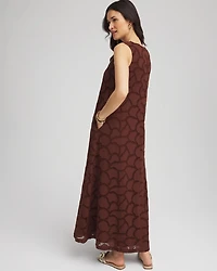 Eyelet Cutout Maxi Tank Dress