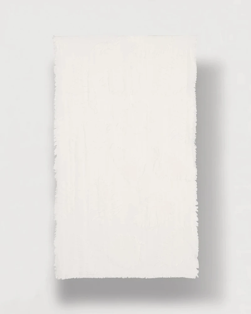 Textured Palms Oblong Scarf