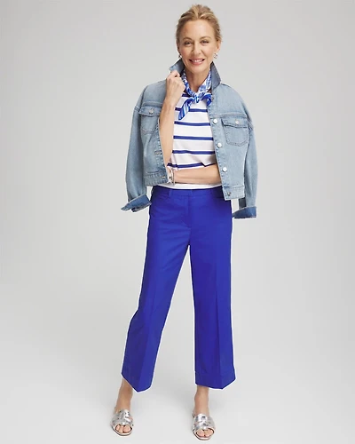 Lightweight Relaxed Straight Cropped Pants