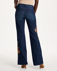 Embellished Girlfriend Flare Jeans